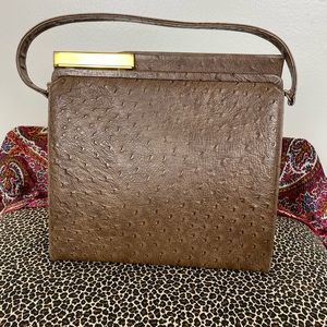 Vintage original by caprice ostrich leather bag